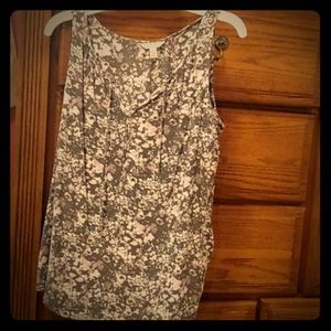 Purple/White/Gray tank top